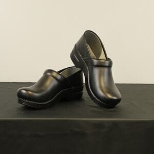 NEW Dansko Professional Clog , Black Leather EU 40 NEW READ